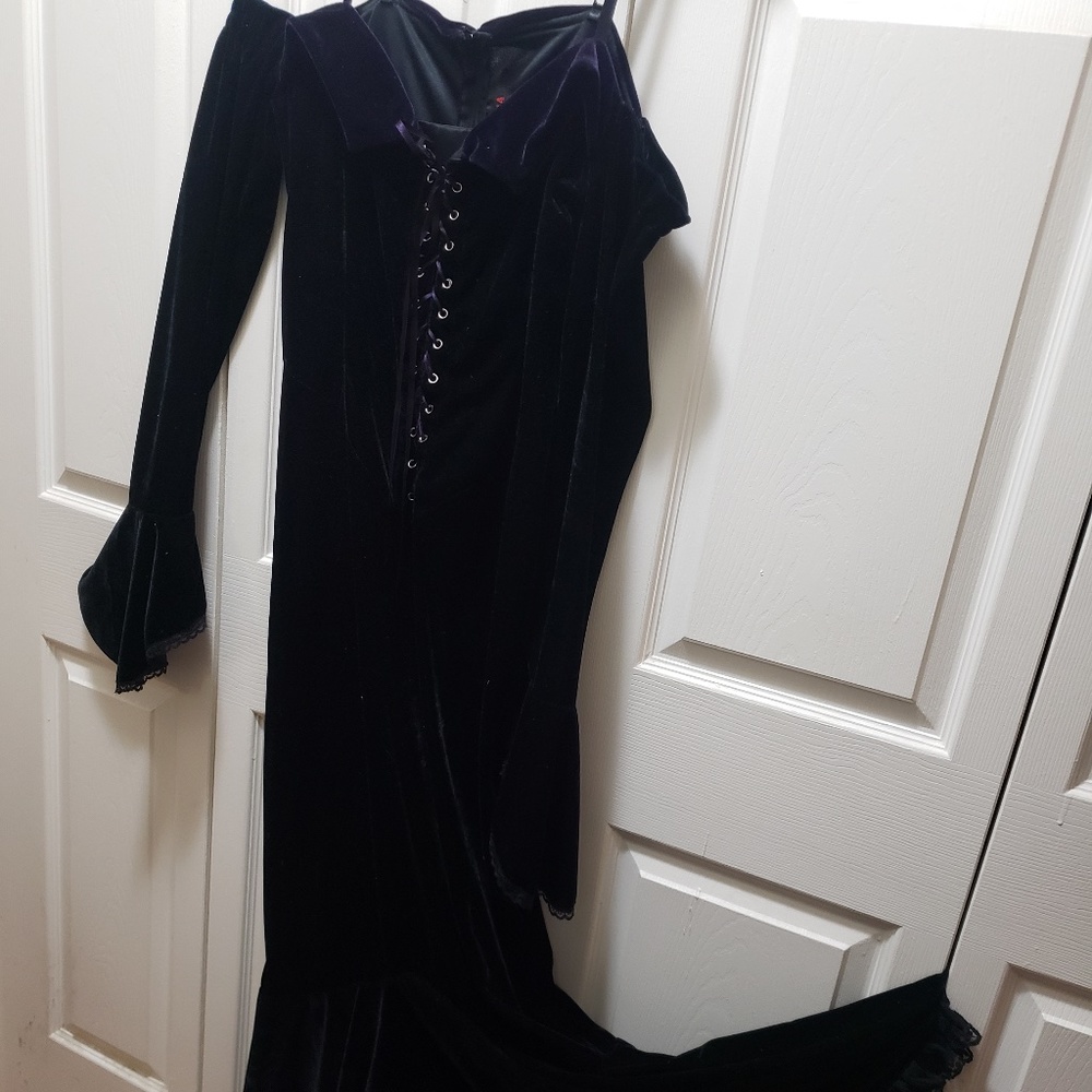Full-length Velvet Gown